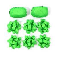 Green Neon Bow and Ribbon 8 Pack