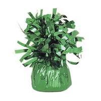 green foil balloon weight