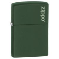 Green Matte Zippo Lighter With Logo