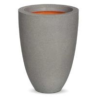 Grey Tutch Vase Elegant Low Pot 26x36