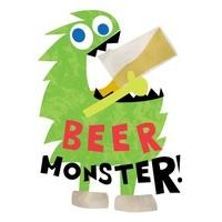 Green Beer Monster Card