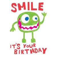 Great Big Monster Smile | Personalised Birthday Card