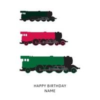 Green Train | Birthday Card