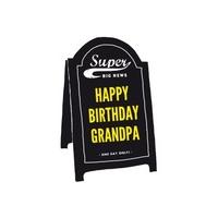 grandpa birthday sign personalised birthday card scribbler cards