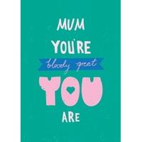 Great Mum | Personalised Mothers Day Card | Scribbler Cards