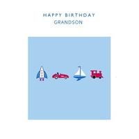 grandson birthday personalised birthday card scribbler cards
