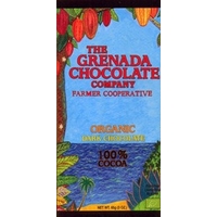 grenada chocolate company 100 cocoa bar