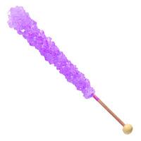 Grape Rock Candy Sugar Swizzle Sticks 22g (Set of 6)