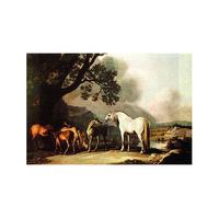 Grey Stallion with Mares and Foals By George Stubbs