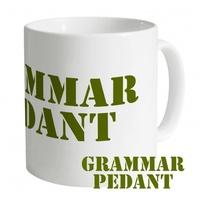 grammar pedant mug