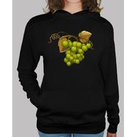 green grapes girl hooded sweatshirt