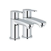 Grohe Wave Cosmo Pillar Taps Chrome