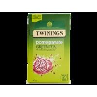 Green Tea & Pomegranate - 20 Single Tea Bags