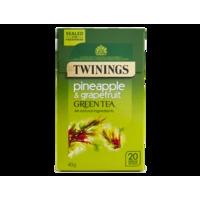 Green Tea, Pineapple & Grapefruit - 20 Single Tea Bags