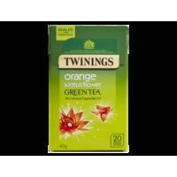 Green Tea, Orange & Lotus Flower - 20 Single Tea Bags