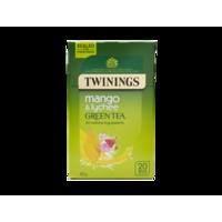 Green Tea, Mango & Lychee - 20 Single Tea Bags
