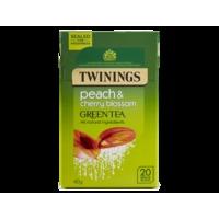 Green Tea, Peach & Cherry Blossom - 20 Single Tea Bags