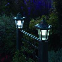 Greenhurst Verdigris Trellis Planter with 2 Solar Lights