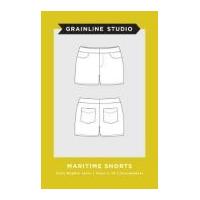 Grainline Studio Ladies Sewing Pattern 15001 Maritime Shorts