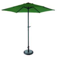 green parasol with 15kg parasol base