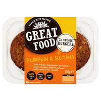 Great Food Pumpkin & Sultana Burgers