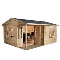 Greenacre 16.4ft x 13.1ft (5m x 4m) Home Office Executive Log Cabin