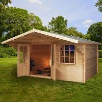 Greenacre 13.1ft x 9.8ft (4m x 3m) Retreat Log Cabin