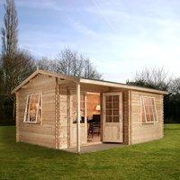 Greenacre 13.1ft x 9.1ft (4m x 3m) Home Office Executive Log Cabin