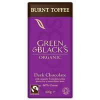 Green & Blacks Dark Chocolate with Burnt Toffee 100g