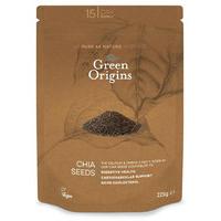 green origins raw chia seeds 225g