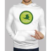 green logo sweatshirt guy