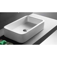 grosseto modern ceramic 58cm x 36cm rectangular countertop sink