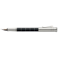Graf von Faber-Castell Classic Anello Ebony Wood Platinum-Plated Fountain Pen