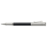 Graf von Faber-Castell Classic Ebony Wood with Platinum-Plated Appointments Roller Ball