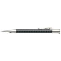 Graf von Faber-Castell Guilloche Chevron Black Precious Resin Rhodium-Plated Pencil