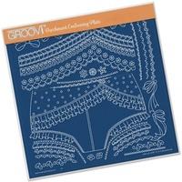 Groovi Plate - Frilly Knickers