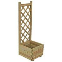 Grow Your Own Wooden Pale Green Planter (H)1.22m