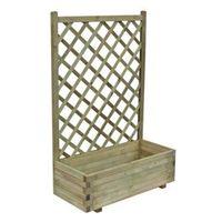 grow your own wooden pale green planter h122m