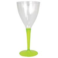 Green Wine Plastic Party Glasses