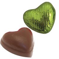 Green Chocolate Hearts