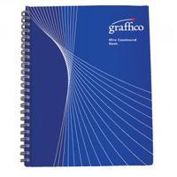 Graffico Twin Wire Board Cover A6 Notebook 160 Pages 5000465