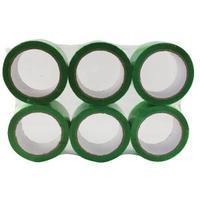 Green Polypropylene Tape 50mm x 66m Pack of 6 APPG-500066-LN