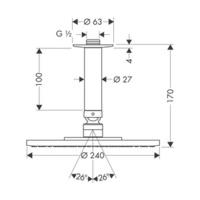 grohe rainshower cosmopolitan 310 27477000