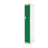 green door 450mm deep single compartment locker mc00040