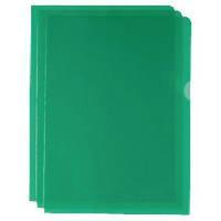 Green Cut Flush Folders Pack of 100 WX01488