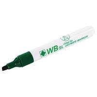 green chisel tip whiteboard marker pack of 10 wx26009