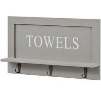 Grey Towel Wall Hooks