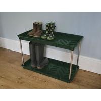 Green Plastic Boot Storage and Drying Tray (2 tier) by Garland