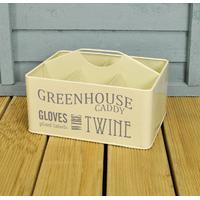 greenhouse and shed tool tidy box in cream by burgon and ball