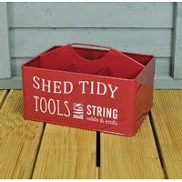 greenhouse and shed tool tidy box in red by burgon and ball